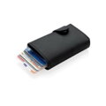 Hliníkové RFID puzdro na karty s PU peňaženkou, P850.341, 1ks 