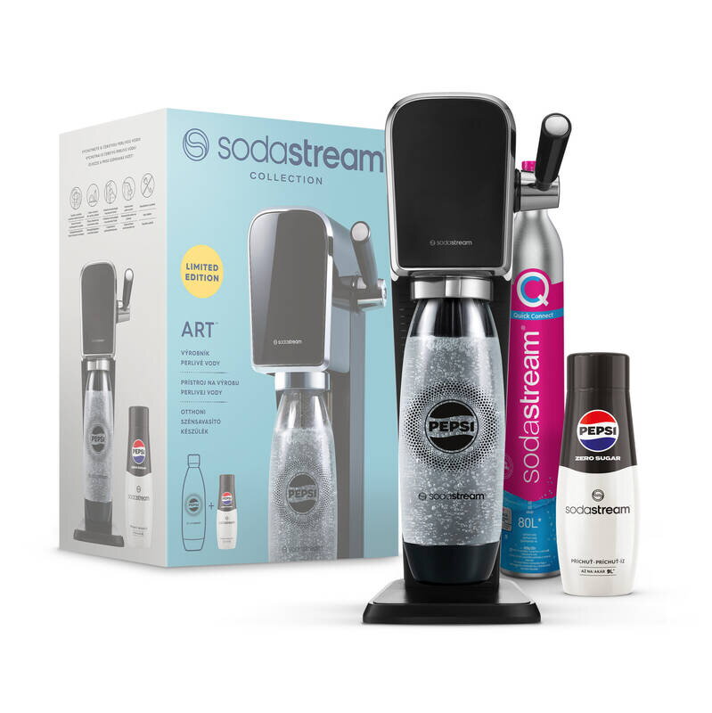 Výrobník sódovej vody SodaStream ART Black Pepsi Zero Mpack 1ks Výrobník sódovej vody SodaStream ART Black Pepsi Zero Mpack 1ks